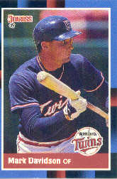 1988 Donruss Baseball Cards    519     Mark Davidson